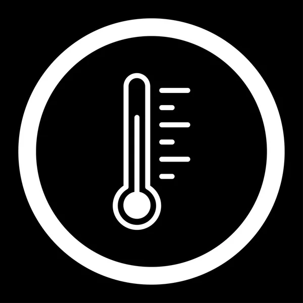 Nível de temperatura Ícone de vetor arredondado — Vetor de Stock