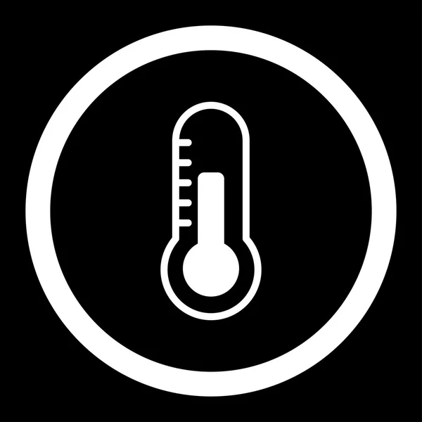 Temperature Rounded Vector Icon — Stock Vector