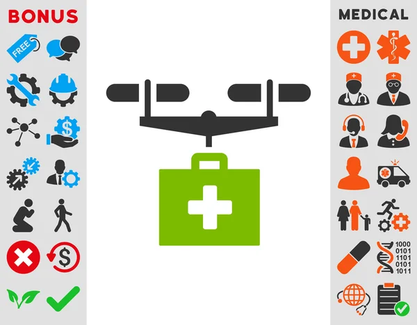 DrugsDrone Levering Pictogram — Stockfoto