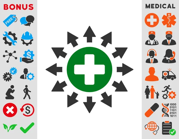 Farmacja ikona dystrybucji — Zdjęcie stockowe