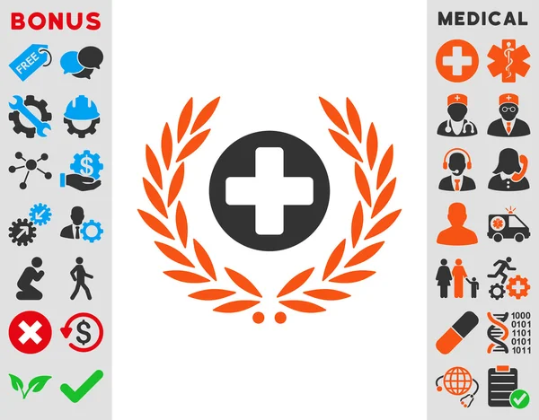 Zdravotní péče Embleme ikona — Stock fotografie