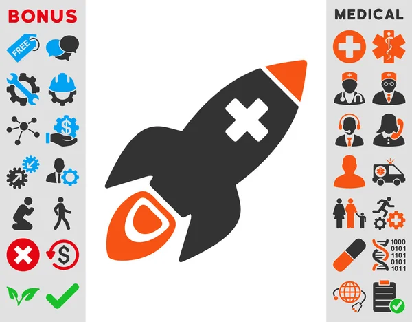 Medical Rocket Icon — Stock Photo, Image