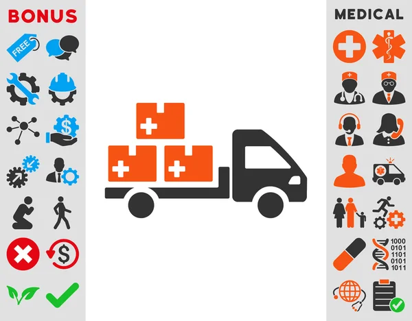 Medication Delivery Icon — Stock Photo, Image