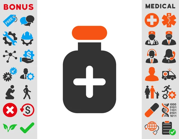 Icono del vial de medicación —  Fotos de Stock