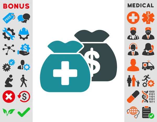 Health Care Funds Icon — Stock Photo, Image