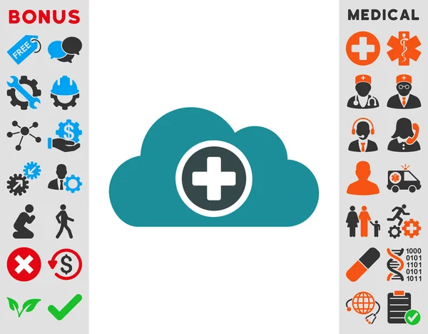 Health Care Cloud Icon — Stock Photo, Image