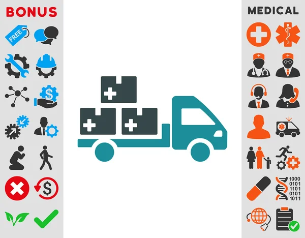 Medication Delivery Icon — Stock Photo, Image