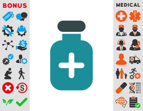 Icono del vial de medicación —  Fotos de Stock