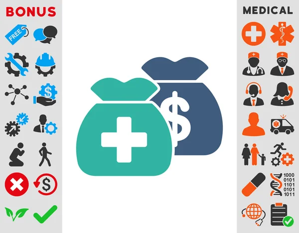 Health Care Funds Icon — Stock Photo, Image