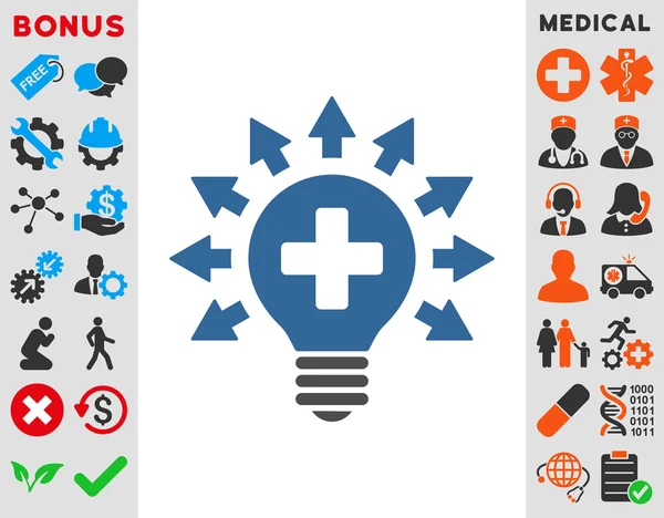 Ontsmetting Lamp pictogram — Stockfoto