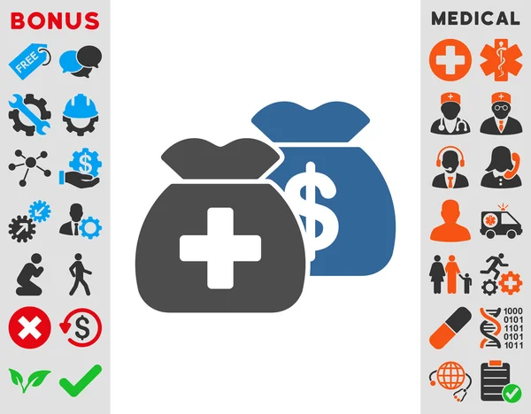 Health Care Funds Icon — Stock Photo, Image