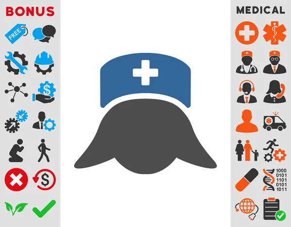 Hospital Nurse Head Icon — Stock Photo, Image