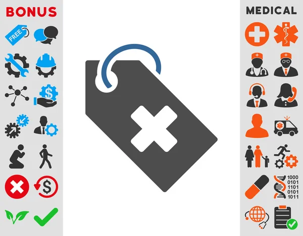 Hospital Tag Icon — Stock Photo, Image