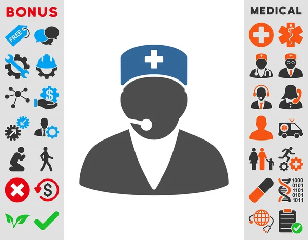 Medical Operator Icon — Stock Photo, Image