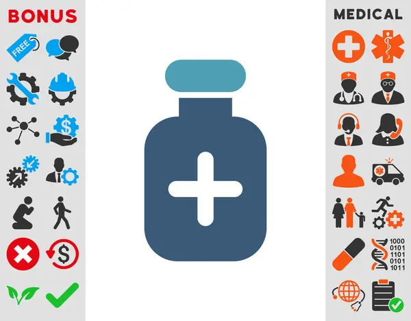 Icono del vial de medicación —  Fotos de Stock