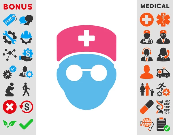 Medic Head Icon — Stock Photo, Image