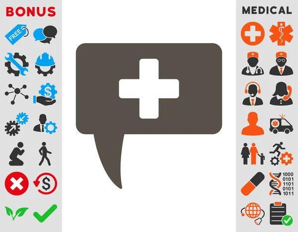 Medische antwoord pictogram — Stockfoto