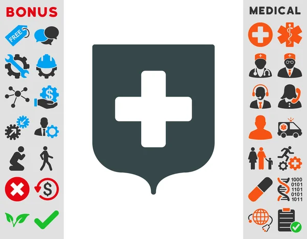 Medical Shield Icon — Stock Photo, Image