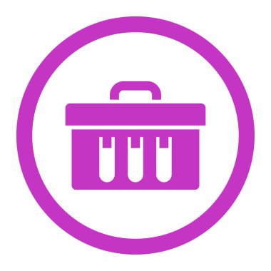 Analiz yuvarlak vektör simgesi