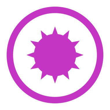 Bakteri yuvarlak vektör simgesi