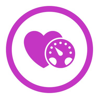 Tansiyon ölçer yuvarlak vektör simgesi