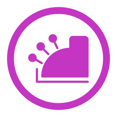 Para yuvarlak vektör simgesi