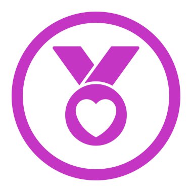 Sadaka madalya yuvarlak vektör simgesi