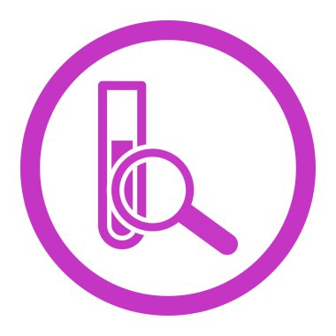 Kimyasal Test yuvarlak vektör simgesi