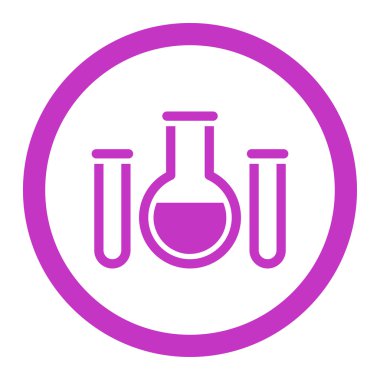 Kimyasal damarları yuvarlak vektör simgesi