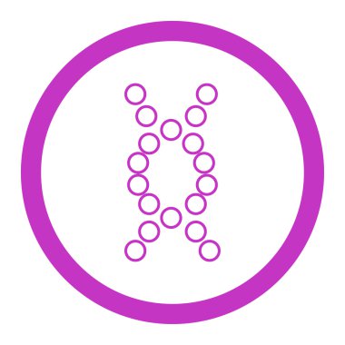 Genom yuvarlak vektör simgesi