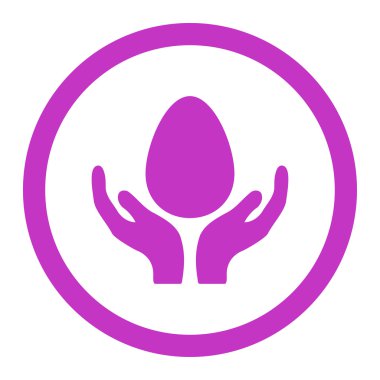 Kuluçka makinesi yuvarlak vektör simgesi