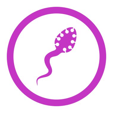 Bulaşıcı mikrop yuvarlak vektör simgesi