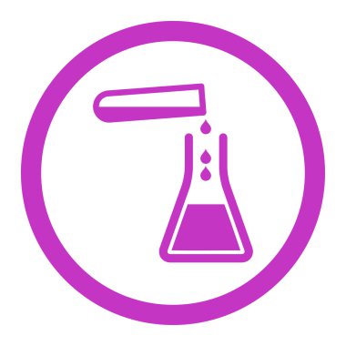 Sıvı transfüzyonu yuvarlak vektör simgesi