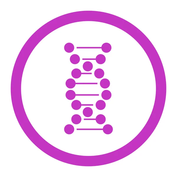 Ícono vectorial redondeado de ADN — Vector de stock