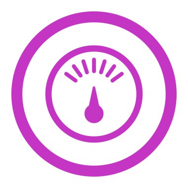 Ölçer yuvarlak vektör simgesi