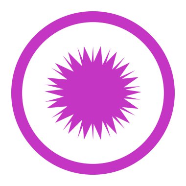 Mikrop Spore yuvarlak vektör simgesi