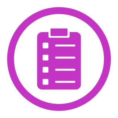 Pad Form yuvarlak vektör simgesi