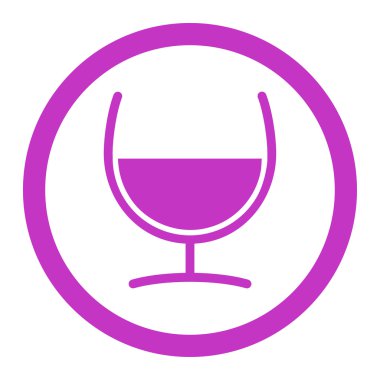 Çare cam vektör simge yuvarlak