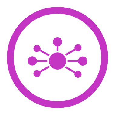 İlişkileri yuvarlak vektör simgesi