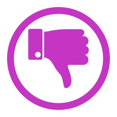 Yuvarlak vektör simgesi parmak