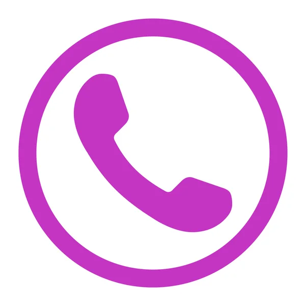 Telefoon ontvanger afgeronde Vector Icon — Stockvector