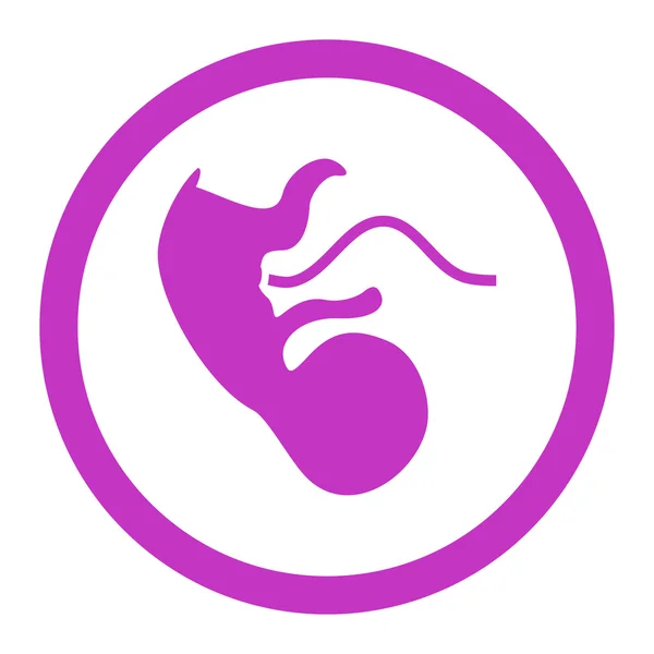Первостепенная векторная икона эмбриона — стоковый вектор