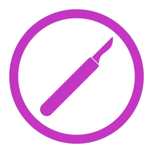 Scalpel Rounded Vector Icon — Stock Vector
