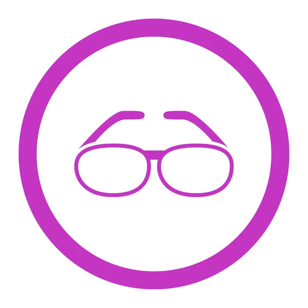 眼镜圆形的矢量图标 — 图库矢量图片