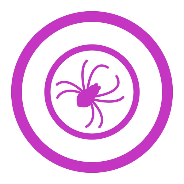 Icône vectorielle arrondie araignée — Image vectorielle