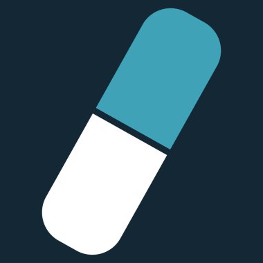 Kapsül düz simgesi