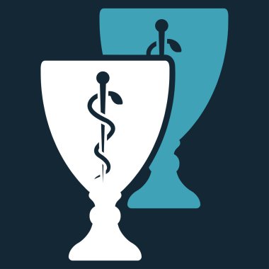 Tıbbi bardak simgesi