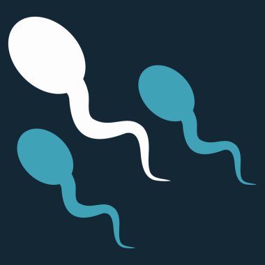 Sperm düz simgesi