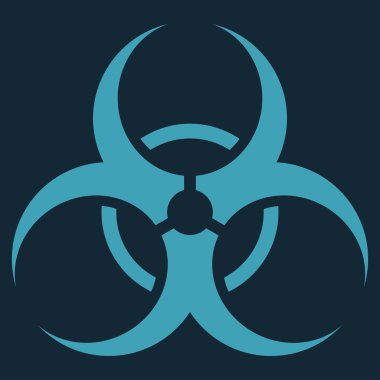 biyolojik tehlike sembolü simgesi
