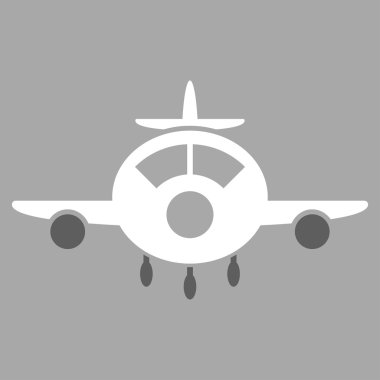 Uçak düz simgesi